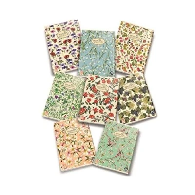 Afbeelding van Pigna Nature Flowers 02088361R notitieboek, A4, gelinieerd, middelste en bovenste lijnen, 80 g/m², gerecycled papier, 10 stuks