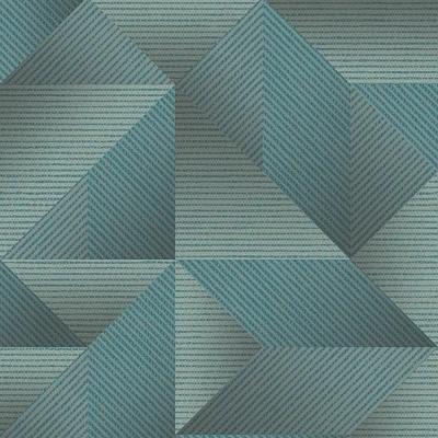 Afbeelding van Dutch Wallcoverings Exclusive Threads Geometric Aqua TP422976