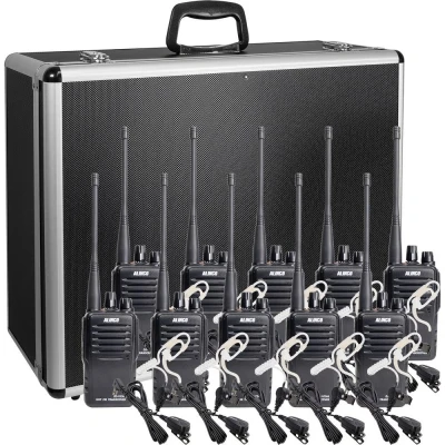Afbeelding van Alinco Team Set DJ VX 46 + KEP 24 AL 150103 PMR portofoon van 10 stuks