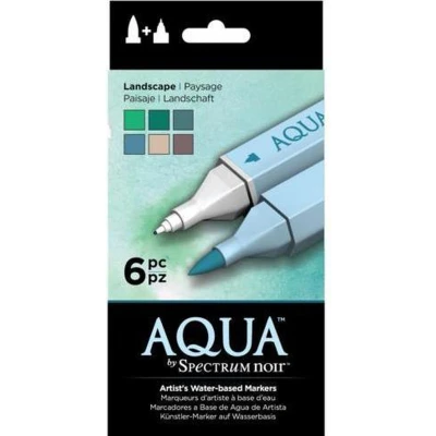 Afbeelding van Spectrum Noir Aqua Markers 6 Pen Sets Landschap