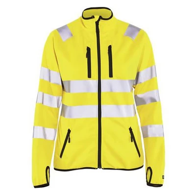 Image de Veste softshell haute visibilité femme jaune fluorescent