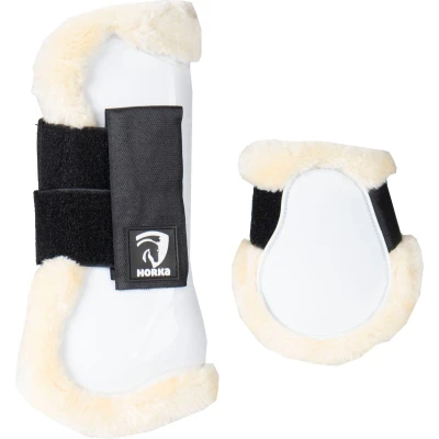 Afbeelding van Horka Beenbeschermers Bont Wit L
