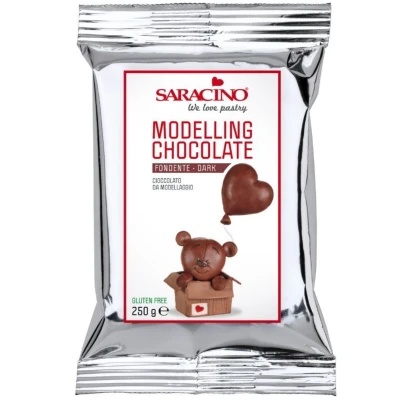 Afbeelding van Saracino Modelleer Chocolade Puur 250g