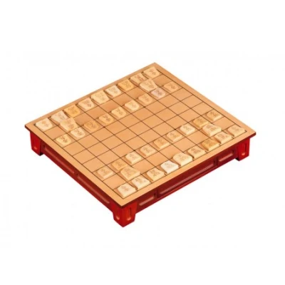 Afbeelding van Philos Shogi Set met verhoogde houten plank en opbergbak