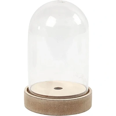 Afbeelding van Creotime Stolp Op Houten Voet 12,5cm