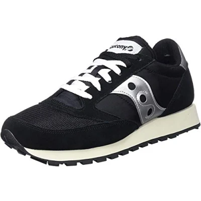 Afbeelding van Saucony JAZZ Original Vintage Unisex Sneakers laag, Maat: 44, Black/white Leer/ synthetisch
