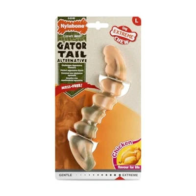 Afbeelding van Nylabone Extreme Chew Gator Tail Kipsmaak