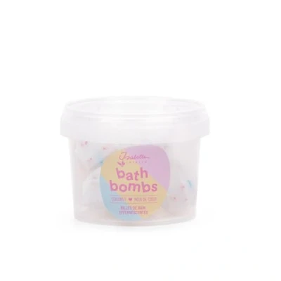 Afbeelding van Isabelle Laurier Set van 5 bruisballen badballen met 98% natuurlijke ingrediënten COCO glitter
