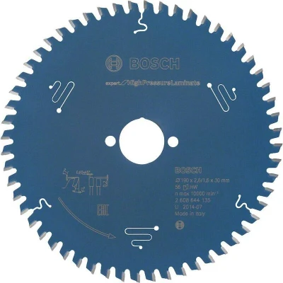 Image de BOSCH 2608644135 lame de scie circulaire Expert pour stratifié haute pression, 190 x 30 2.6 mm, 56T