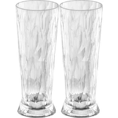 Afbeelding van Koziol Bierglazen onbreekbaar Superglas 500 ml 2 Stuks