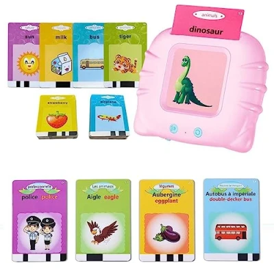 Afbeelding van Bambebe Sprekende Flash Cards, educatief spel voor peuters van 1, 2, 3, 4, 5, 6 jaar, 112 vellen met 224 woorden, Montessori 2 (Frans)