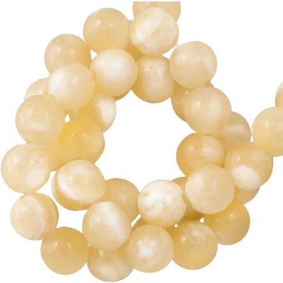 Afbeelding van Honing Jade Kralen (10 mm) 37 stuks voor Sieraden Dreambeads