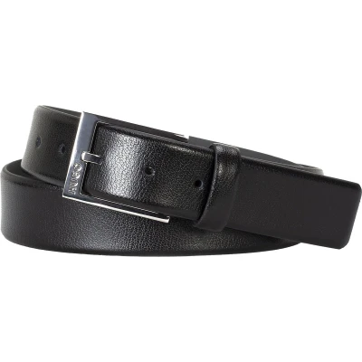 Afbeelding van HUGO BOSS dames Gellot riem van leer in de kleur Zwart, maat: 85 cm