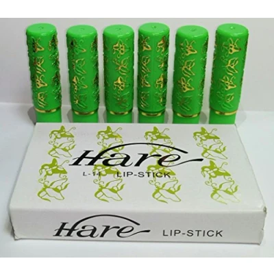Afbeelding van Hare 6 stuks magische lippenstiften, groen, roze, hydraterend, duurzaam, aromatisch