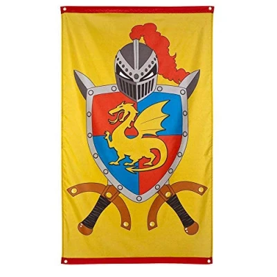 Afbeelding van Spandoek vlag Ridder met draak