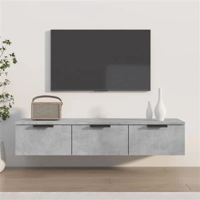 Afbeelding van vidaXL Wandkast 102x30x20 cm bewerkt hout betongrijs