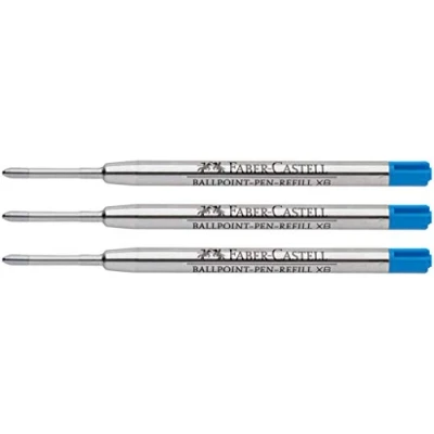 Afbeelding van Faber Castell Set van 3 extra grote balpenvullingen Blauw