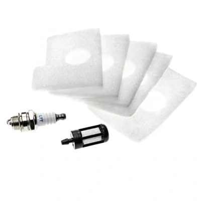 Afbeelding van vhbw Luchtfilter, brandstoffilter, bougie compatibel met Stihl MS 170, 180, 017, 018, 180 C, kettingzaag, onderhoudsset