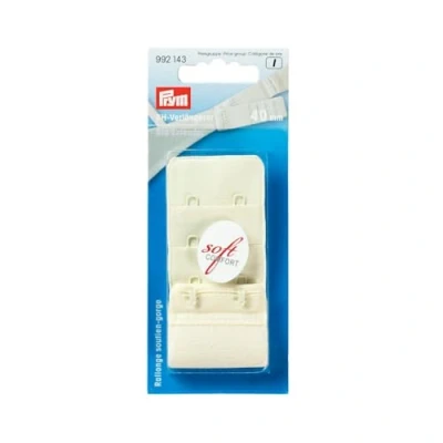 Afbeelding van Prym BH verlengstuk 2 haakjes 40mm 40 Creme