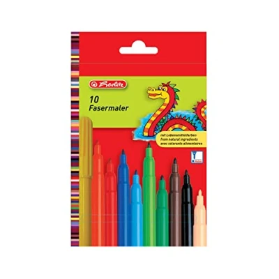 Image de herlitz Stylos feutres, étui en carton de 10