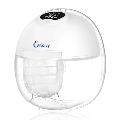 Afbeelding van Kolvy® Air Draadloze Elektrische Borstkolf Intelligente Kolfapparaten Handsfree Breast Pump Incl. E Book Borstvoeding 4 Modes &amp; 12 Levels 3 Maten