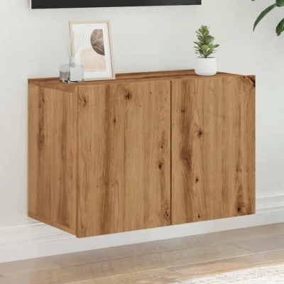 Afbeelding van vidaXL Tv meubel wandgemonteerd 60x30x41 cm artisanaal eikenkleurig