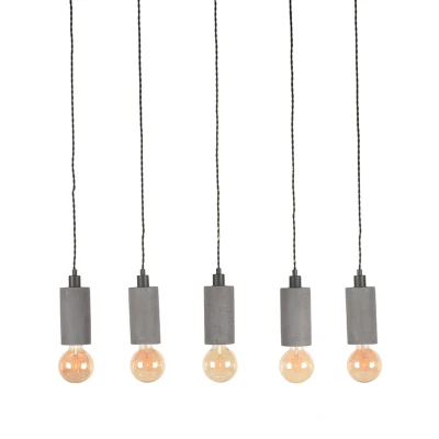 Afbeelding van Fresco hanglamp rechthoek 80 cm beton grijs