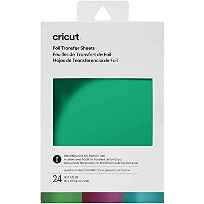Image de 24 feuilles de transfert Foil bleu vert violet blanc 152 x 101 cm Cricut