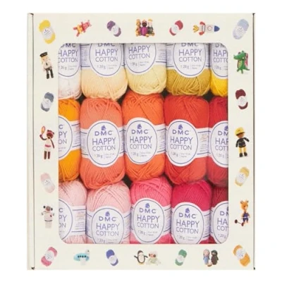 Afbeelding van Amigurumi Happy Cotton verpakking van 30 gomitoli 20 g, Dmc