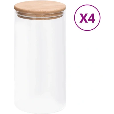 Afbeelding van vidaXL Glazen opbergpot