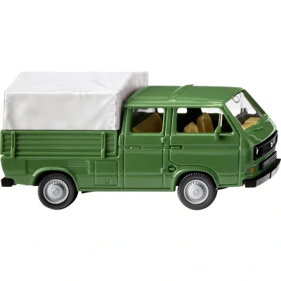 Afbeelding van Wiking 0293 09 H0 Auto Volkswagen T3 dubbele cabine grasgroen