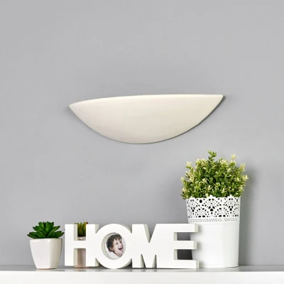 Afbeelding van LED Wandlamp PALE van gips en beschilderbaar