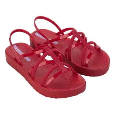 Afbeelding van Ipanema Diversa Flatform Ad Damessandalen, Rood en lila, 35/36 EU
