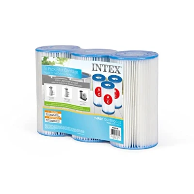 Afbeelding van Intex A Filter Cartridge 3 pack Blauw Zwembad Schoonmaak