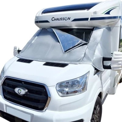 Afbeelding van Thermische raammat voor buiten, zilver, Ford Transit 2015 2025 MK8 en MK9, zonwering