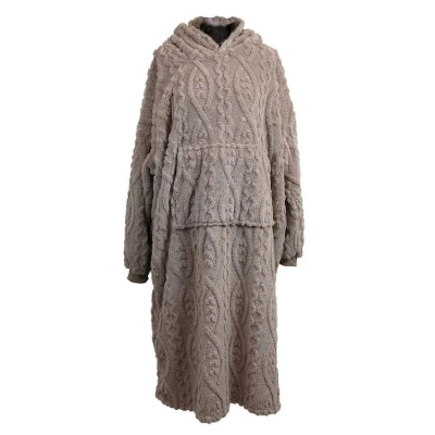 Afbeelding van Unique Living Hoodie Pleun Taupe 78x120cm
