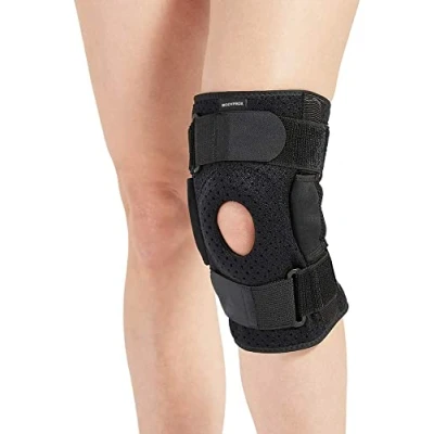 Afbeelding van Scharnierende kniebrace voor mannen en vrouwen, kniesteun gezwollen ACL, pees, liggament meniscusletsel (gemiddeld)