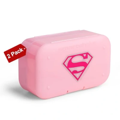 Afbeelding van Smartshake pillendoosje voor vitaminen en supplementen super girl