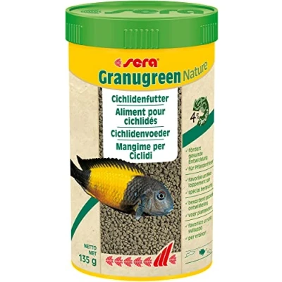 Afbeelding van Granugreen Nature 250 ml Sera Cichliden Voer