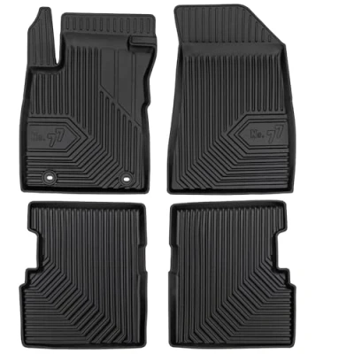 Afbeelding van MOTOS Rubberen vloermat voor MG ZS I 2017 2024 Verbeter je reiscomfort met de zwarte antislip mat Auto nr. 77 automat alle weersomstandigheden, bescherming tegen vuil