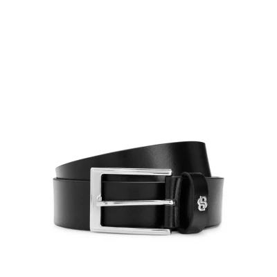 Afbeelding van BOSS Leren Riem Emal B Sz35 Belt W90 Black Zwart