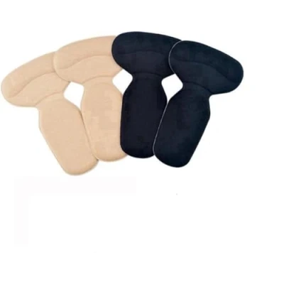 Afbeelding van *** 4 Paar zelfklevende Siliconen Hielbeschermers Beige en Zwart