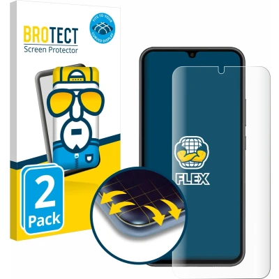 Afbeelding van BROTECT Screenprotector voor Samsung Galaxy A34 5G Folie Beschermfolie transparant volledig dekking (2 Stuks)