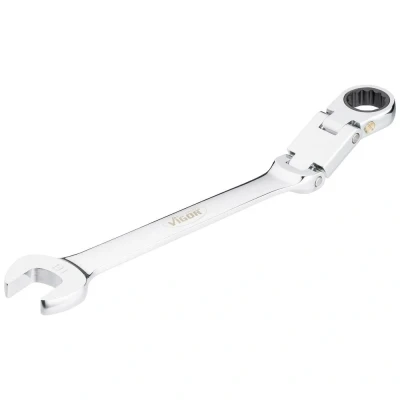 Afbeelding van Vigor V6752 18 Ringratelsteeksleutel met scharnier mm