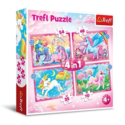 Afbeelding van My little Pony 4 in 1 Puzzel Unicorn and Magic 5900511343892