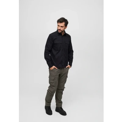 Afbeelding van Brandit Overhemd, Heren, Maat: 7XL, Black