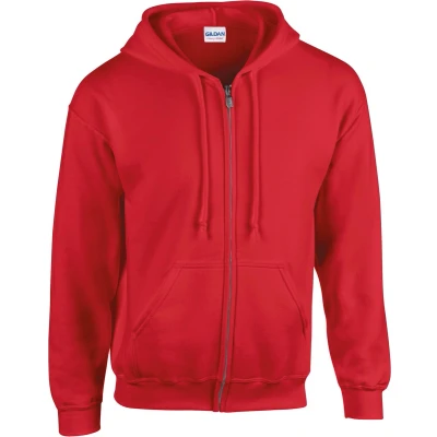 Afbeelding van Gildan Heavy Blend Adult Full Zip Hooded Sweatshirt GI18600 Red