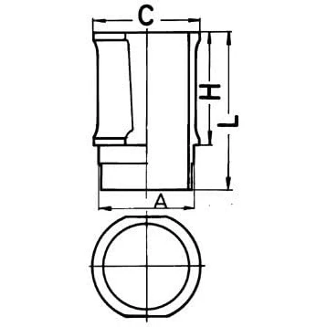 Afbeelding van Kolbenschmidt Cilinderbus/voering O ring 89301110