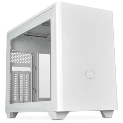 Afbeelding van Cooler Master MasterBox NR200P V2 Midi tower PC behuizing Wit Zijvenster, Stoffilter, 1 voorgeïnstalleerde ventilator