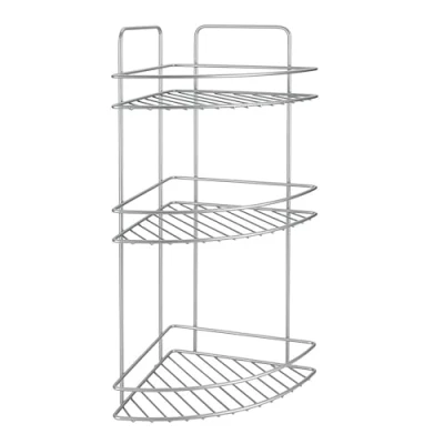 Afbeelding van Metaltex Reflex Badkamerrek 3 Etages 23X23X53 Cm Zilver